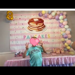 Pancakes & Pajama's Sleepover Birthday Backdrop